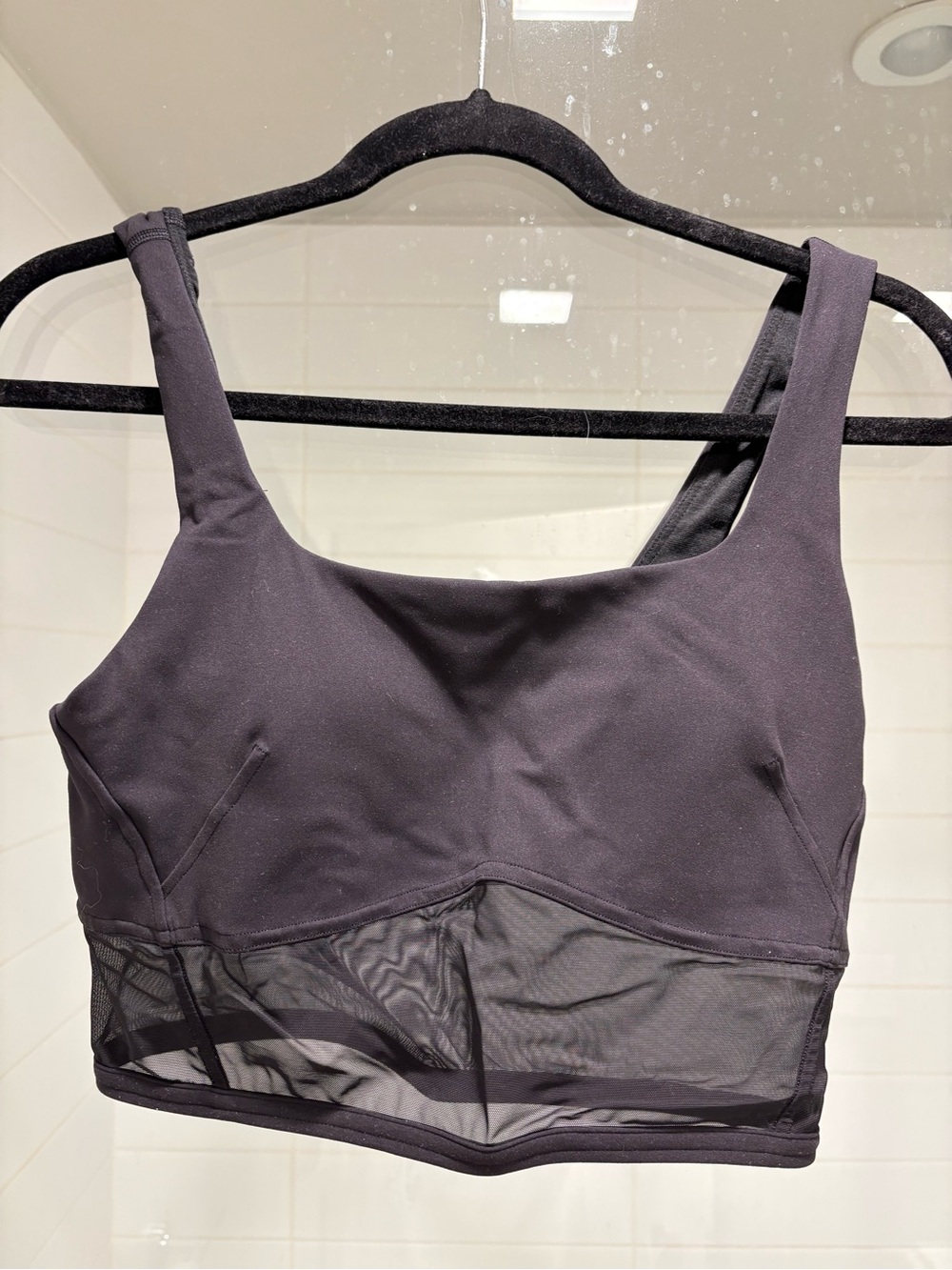 Lululemon Wunder Train Mesh Panel Tank Top Black 8